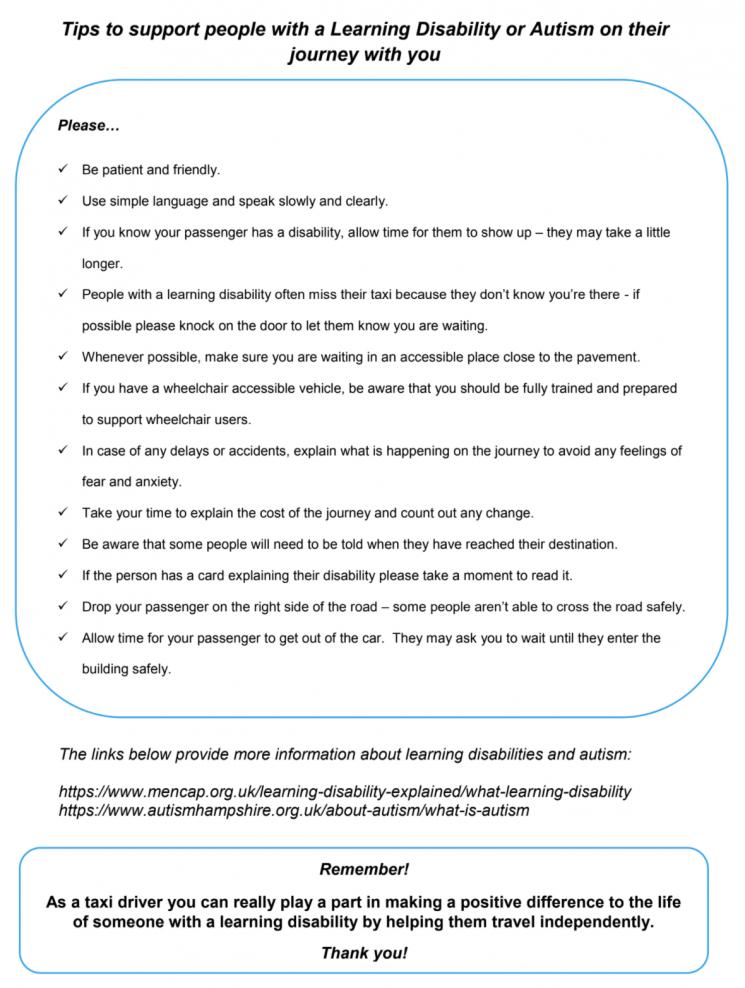 Supporting People with Learning Disabilities or Autism - Southampton ...