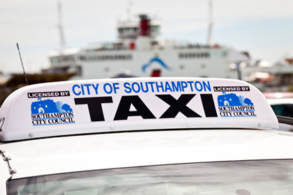 Southampton Hackney Taxi Association, SHA, White Taxi, trip, tour, journey, pre-book